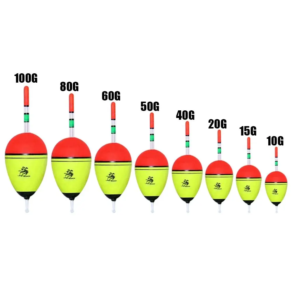 EVA Luminous Fishing Float 1PC 10g-100g Long Vertical Night Lighting Fishing Floats Bobber Long Casting Striking Floats