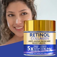 Crème Visage au Rétinol et Collagène 60g, Anti-Âge Liftante et Hydratante, avec Acide Hyaluronique, Prêt à Envoyer 3