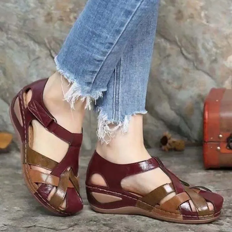 Women Sandals Summer Open Toe Flat Non-Slip Walking