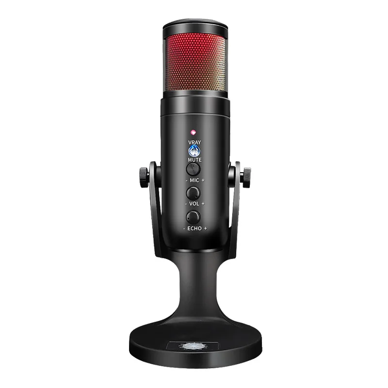 

Dazzling USB Desktop Condenser Game Microphone For PC Computer Voice Recording Live Karaoke Game Mic Noise Canceling Microphones