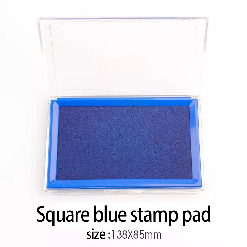 Good quality ink pad stamp pad ink table Red seal Financial office supplies  according to handprint portable blue quick drying se - AliExpress