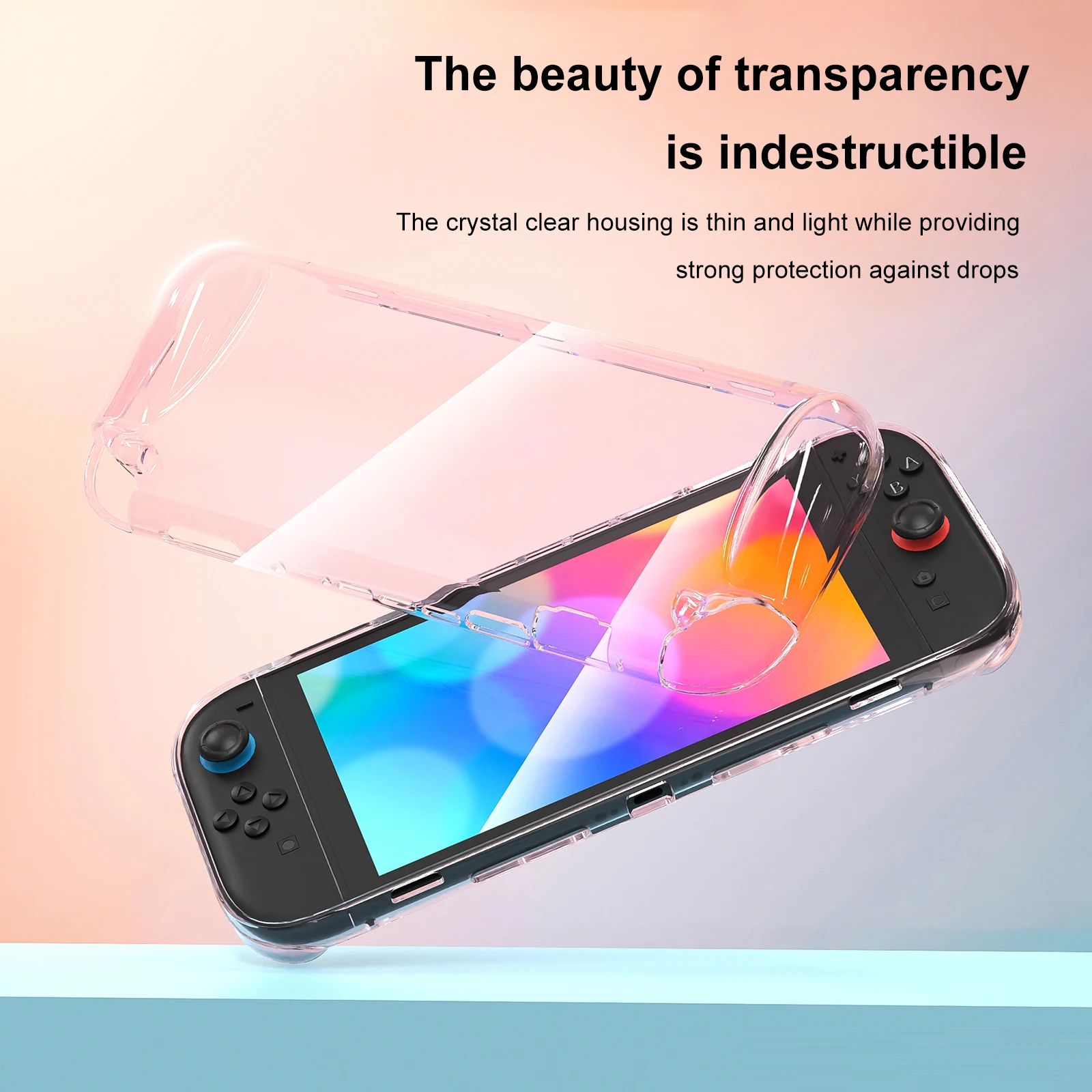 For Nintendo Switch 2 TPU Soft Case Shockproof Protective Case Shell Anti-fall Transparent Skin Sleeve Game Console Cover Shell