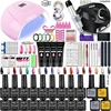 LNWPYH Nail Set Nail Gel Tools Kit 54W/36W Nail Lamp 18/12/6 Colors UV Gel Nail Polish Kit Contains Nail Drill Machine Nail Kit 2