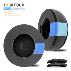 Premium Replacement Earpads for Over-Ear Headphones - Soft Cushion Ear Covers (TypeB Cooling gel)