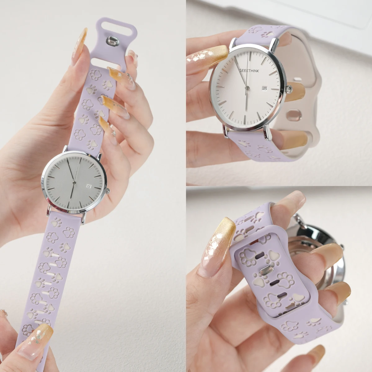 20mm Silicone Wrist Strap for Smartwatches - Durable and Comfortable Wristband
