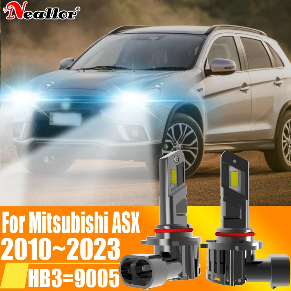 

2x HB3 9005 светодиодная фара Canbu, автомобильная лампа высокой мощности 6000K, ксеноновая белая фонарь для мотоцикла, Диодная лампа 12 В 55 Вт для Mitsubishi ASX 2010 ~ 2023