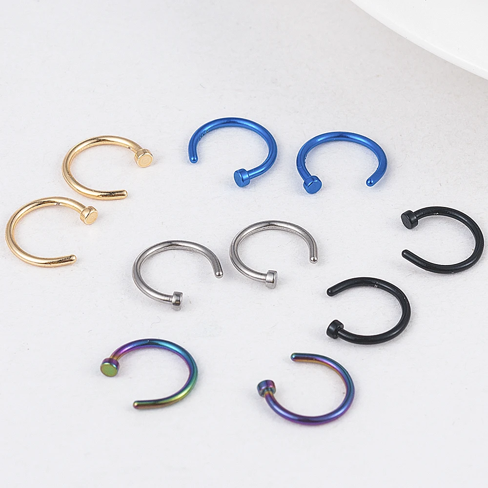 Women Lips Rings 2pcs Piercing Jewelry
