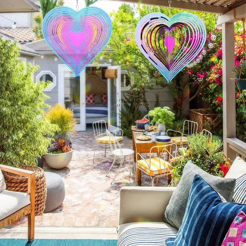3D Rotating wind chime wind chimes wind bell Stainless Steel Wind Spinner Bell for Room Decor Aesthetic Garden Decoration Outdoor Hanging Windchimes