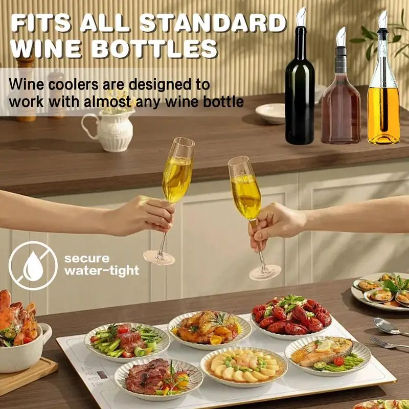 Wine Bottle Chiller Stick Red Wine Cooling Stick Stainless Steel Chiller With Stopper And Pourer Rapid