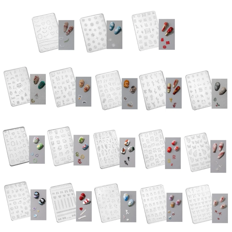 

Силиконовая форма для дизайна ногтей, 3D бабочка, цветок, кристаллическая смола, инструменты для резьбы по ногтям