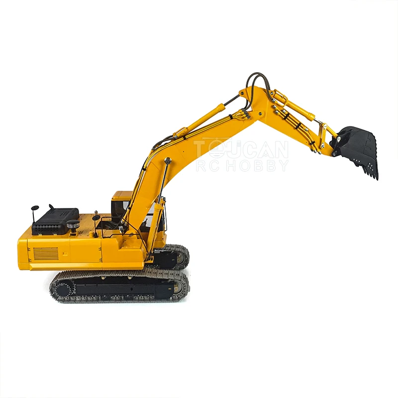 Lesu 1/14 Metal RC Hydraulic Excavator For Diy Pc360 CNC RTR Boys Toys Gifts With Pl18 Control Painted Finished Trucks Thzh1202 4