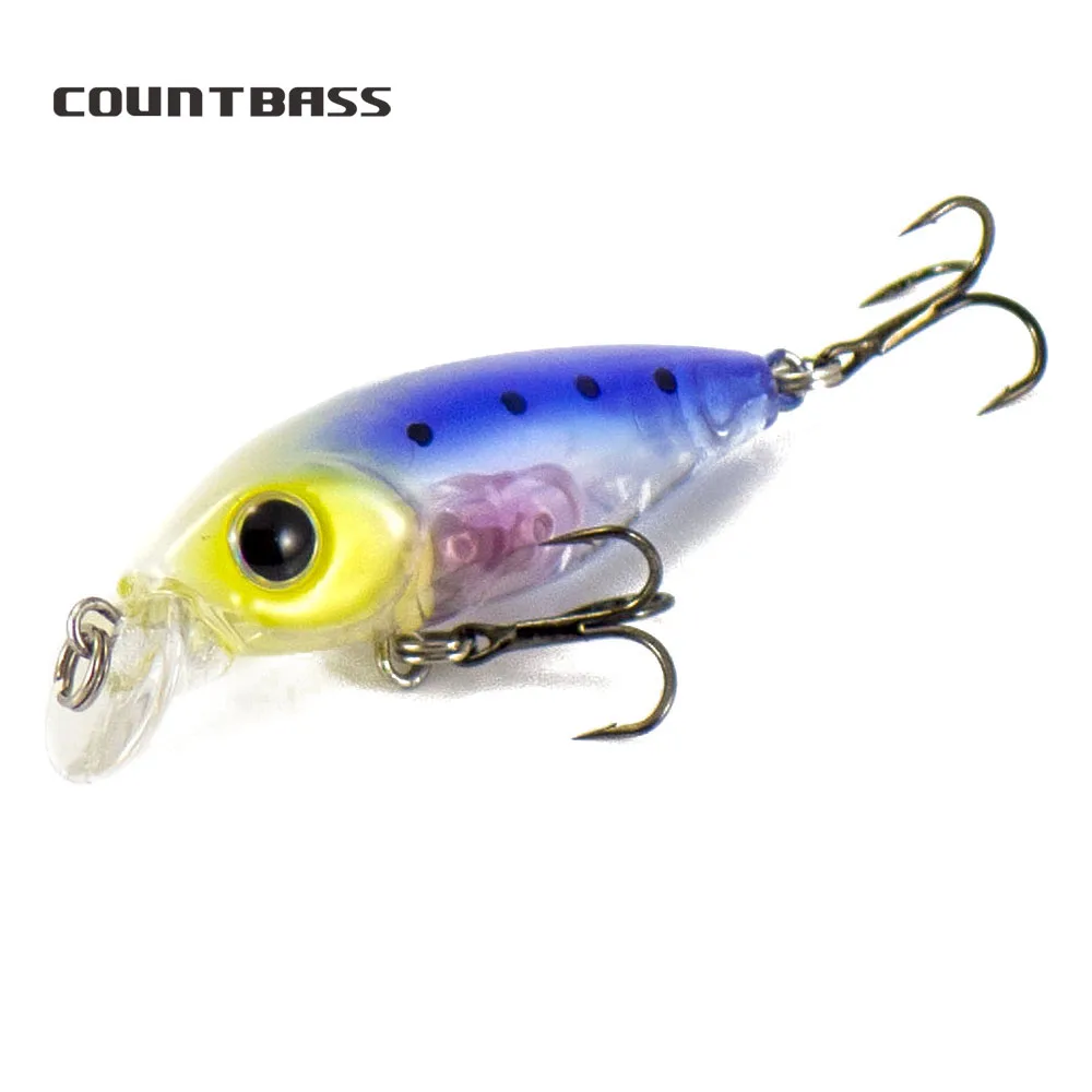 

COUNTBASS 45mm 1-3/4" 4.1g 1/8 oz. Sinking Minnow Hard Bait Lure Angler's Fishing Lures Wobbler La Peche Au Leurre Hardbaits