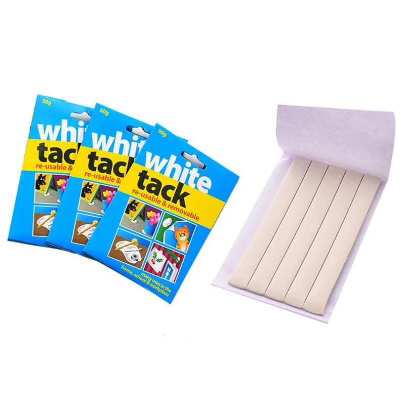 75G White Tack Reusable Adhesive Putty Sticky Tack Non-Toxic Removable Wall Safe Putty Poster Photo Frames Party adhesive putty