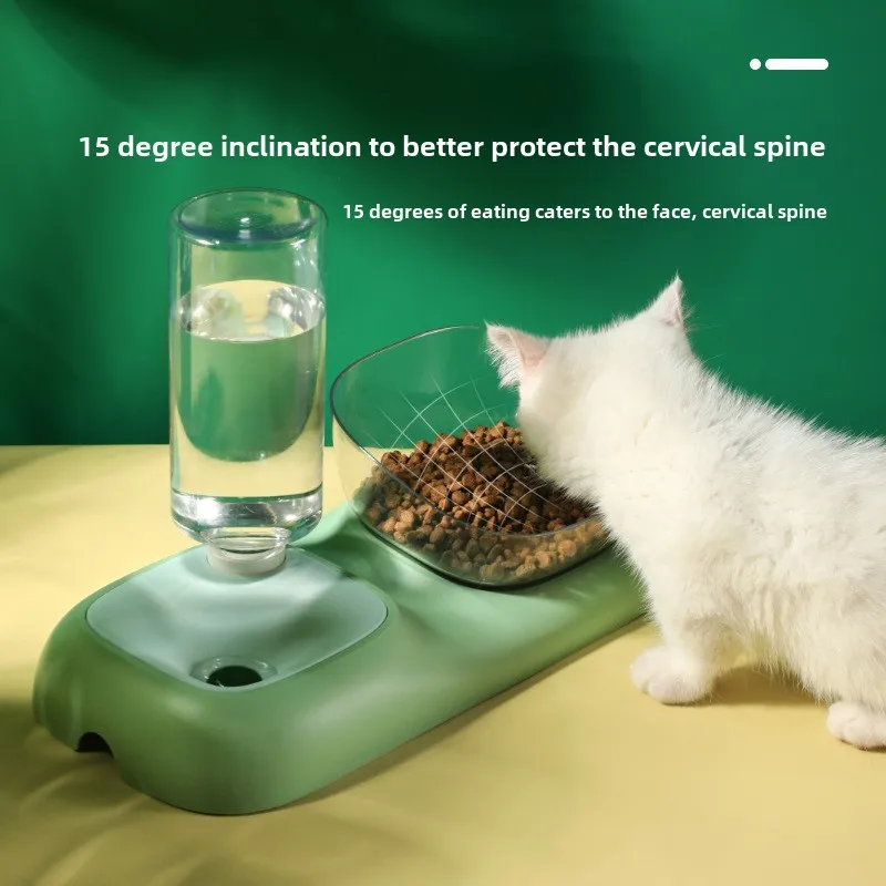 Pet Bowl Dog Bowl Cat Feeder Water Dispenser Automatic Refill Cat Food Basin Pet Supplies Accesssoire Lapin Nain