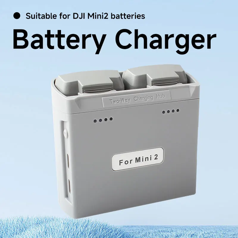 Hub de charge bidirectionnel pour batterie DJI Mini 2/SE/Mini 4K connecté à un câble USB, prêt à l'emploi