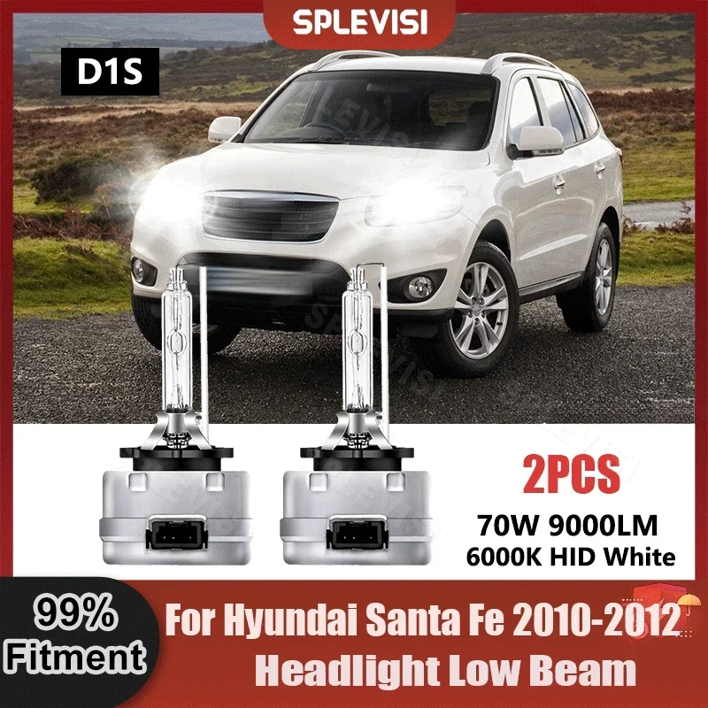 

2X D1S High intensity Discharge Lamp Xenon Light 9000LM 70W For Hyundai Santa Fe 2010 2011 2012 Car Headlight Xenon Lamp Bulbs