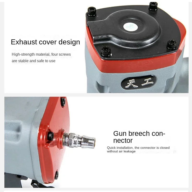 18-64MM length ST64 pneumatic steel nail gun 50 steel volumn cement nail gun line groove