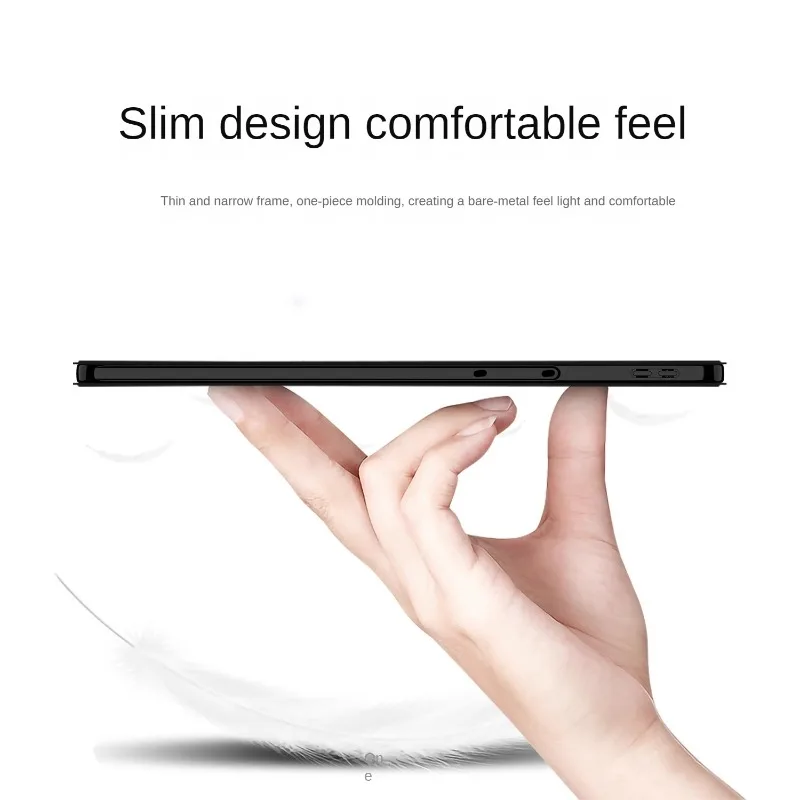 Enhanced Magnetic Tri-Folding Smart Leather Case
