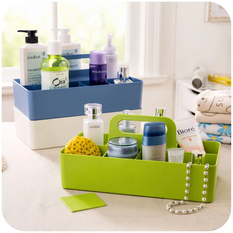 

Hand Carry Desktop Storage Box Simple Fashion Cosmetic Sundries Can Be Stacked Organize Box Living Room Storage Accessories