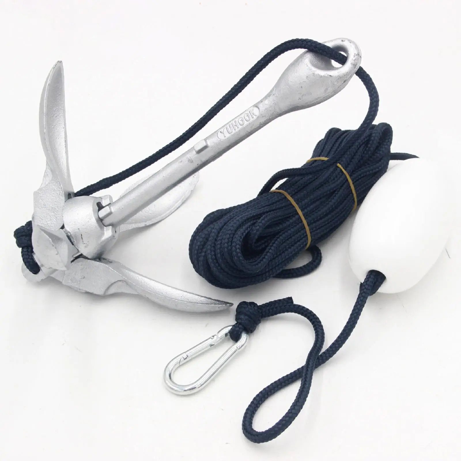 1.5kg Kayak Anchor Folding Grapnel Anchor Kit For Kayaks Canoes Jet Skis 3.5lb Kayak Folding Accessories With Hooks boat folding anchor