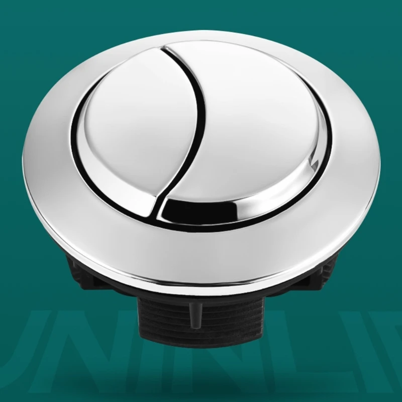 2pcs Bathroom Toilet Water tanks Flush Button Round Double Control Simple Installs