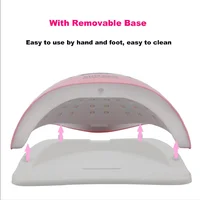 280W UV LED Nail Dryer Professional Gel Polish Drying Lamp with 4 Timer Settings for Fast Curing Gel Nails at Home Salon Use 2