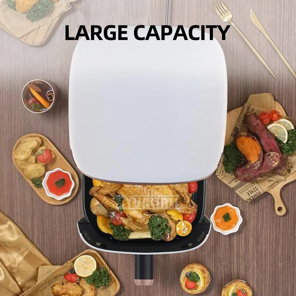 14.6L Intelligent Air Fryers Household Electric Fryer with Viewable Window Touch Screen 2