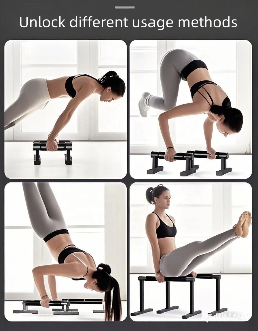 Calisthenics Home Gym Steel Parallettes Fitness Equipment Pull Up Bar Parallettes Sets Steel Parallel Ladder for Home Gym Use