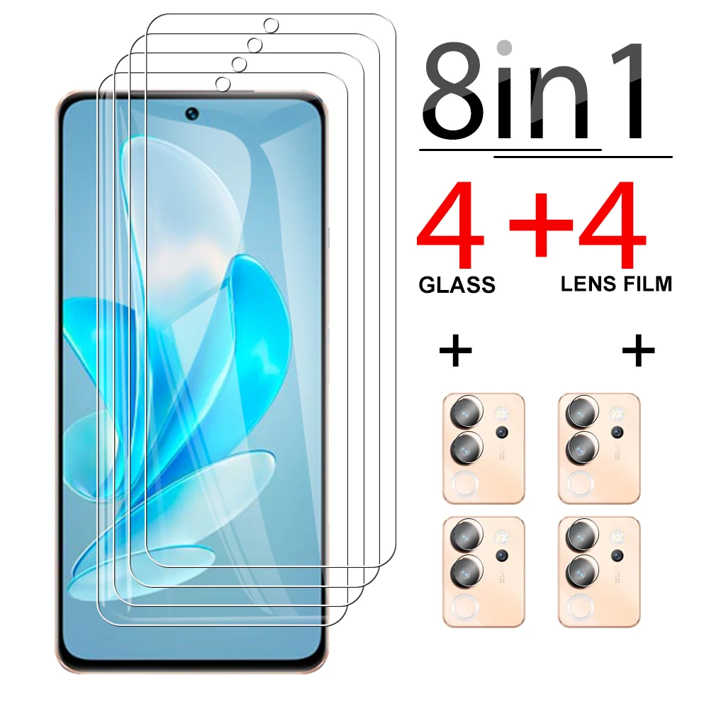 

8 в 1 для vivo V30 Lite защитное стекло vivov 30 lite V 30 Защита от царапин Закаленное стекло 6,67 дюймов прозрачная защита для экрана объектива