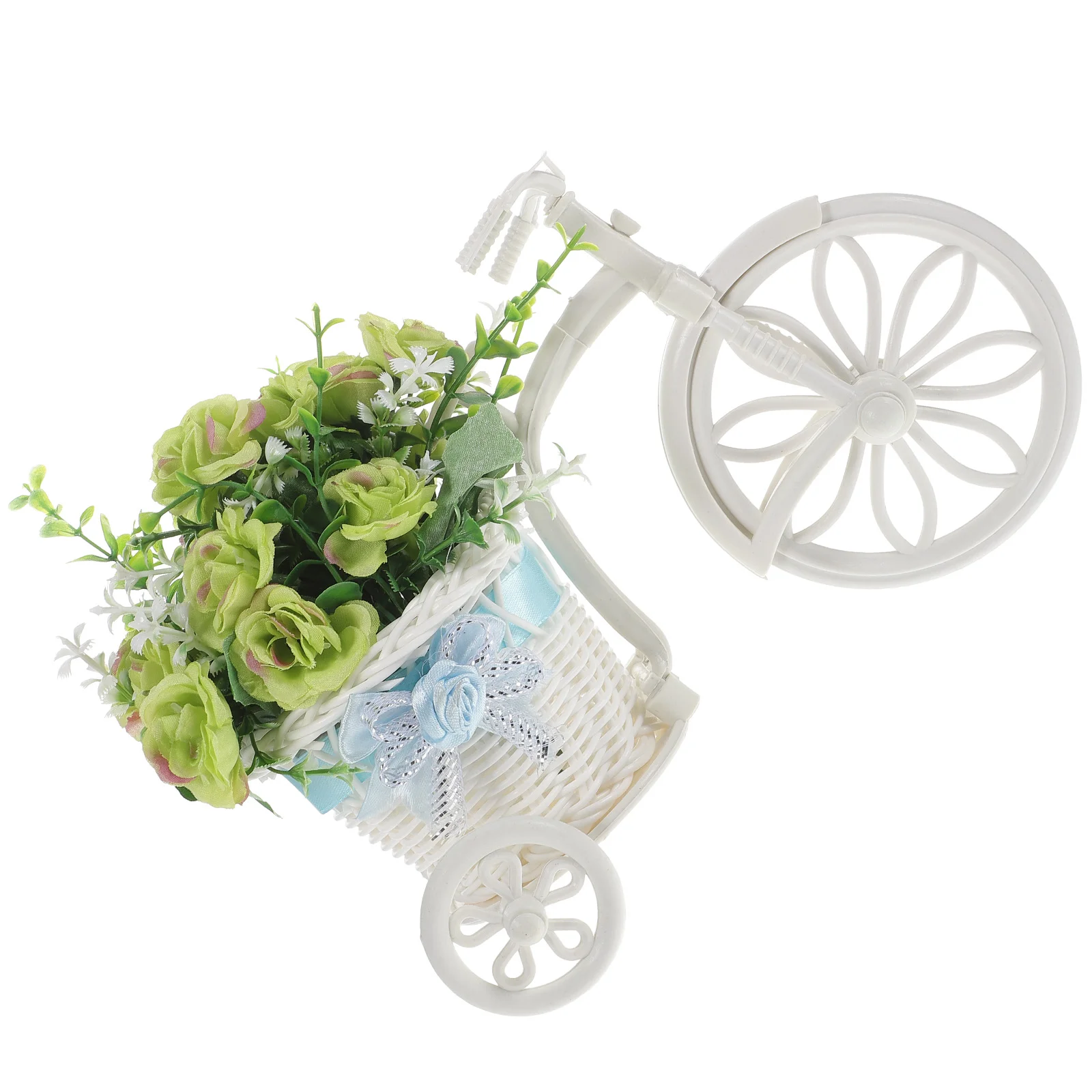 

Tricycle Plant Stand Flower Pot Cart Holder Artificial Flowers Arrangements Bike Flower Holder Desktop Plant Stand