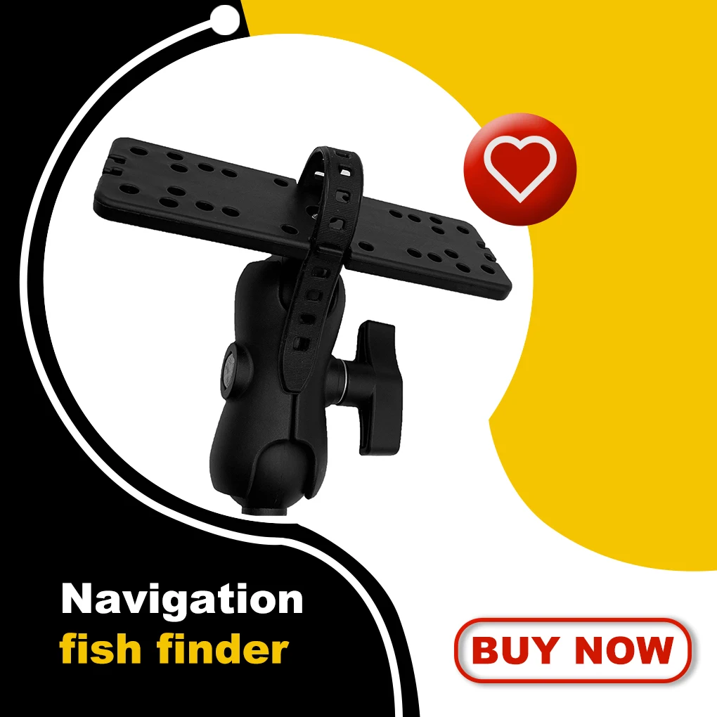 

Fish Finder Bracket Portable Heavy Duty Angle Adjustable Swiveling Fix Ball Mount Sea Boat Canoe Mounting Plate