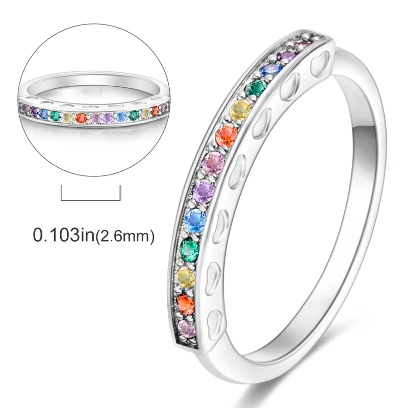 Se45ecb3160ea43bb8fd95b3d7e7f3ce3y New Red Heart Ring 925 Sterling Silver Sparkling Ring for Women 925 Silver Design Original Zircon Rings Festival Jewelry Gift