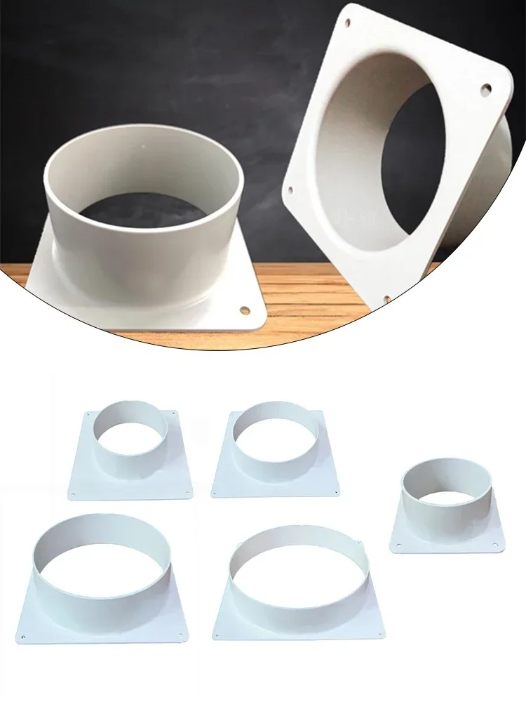 Air Vent Duct Connector Flange Straight Ventilation Pipe For Home Improvement Ventilation System