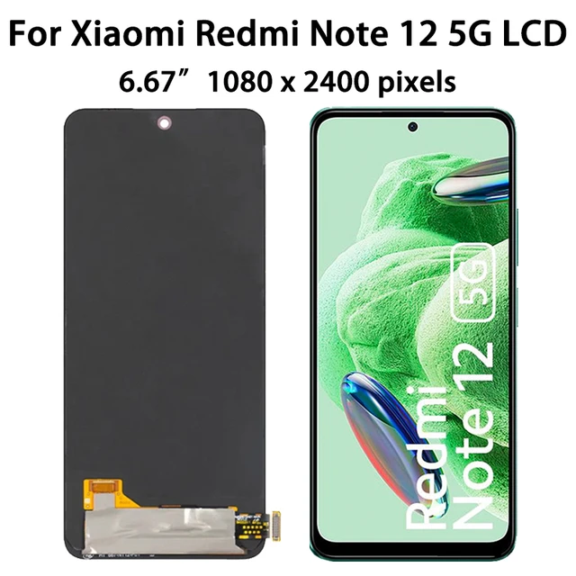 6.67''Original For Xiaomi Redmi Note 12 4G LCD Display Screen Touch Panel  Digitizer Replacement Parts For Xiaomi Redmi Note12 5G - AliExpress