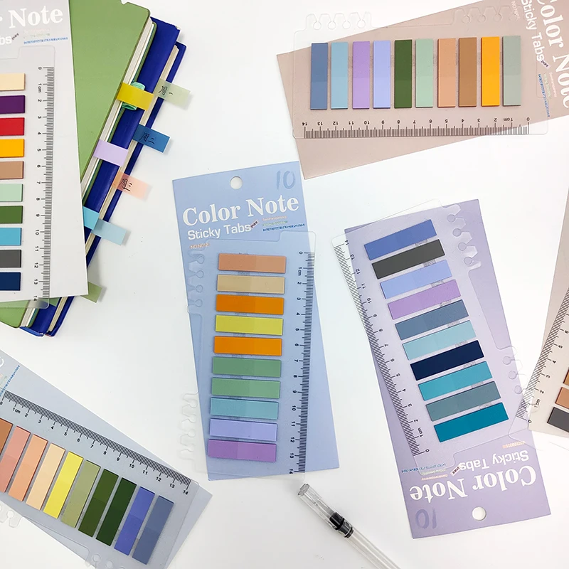 KindFuny 1200pcs Sticky Index Page Markers Colored Book Tabs Sticky Notes Page Flags Index Tabs Annotation Tabs Label Stickers 5