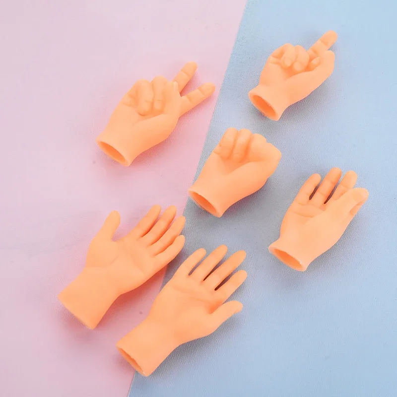Teasing Cat Plastic Finger Gloves Human Fake Hand Cat Interactive Toys Caress Dog Toys Little Hand Pet Supplies