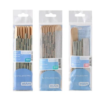 STALEKS Spugna per lucidatura monouso per unghie Piastra in legno Manicure Lucidatura Striscia smerigliata Lucidatura Levigatura Lima per unghie Strumenti per il trucco 1