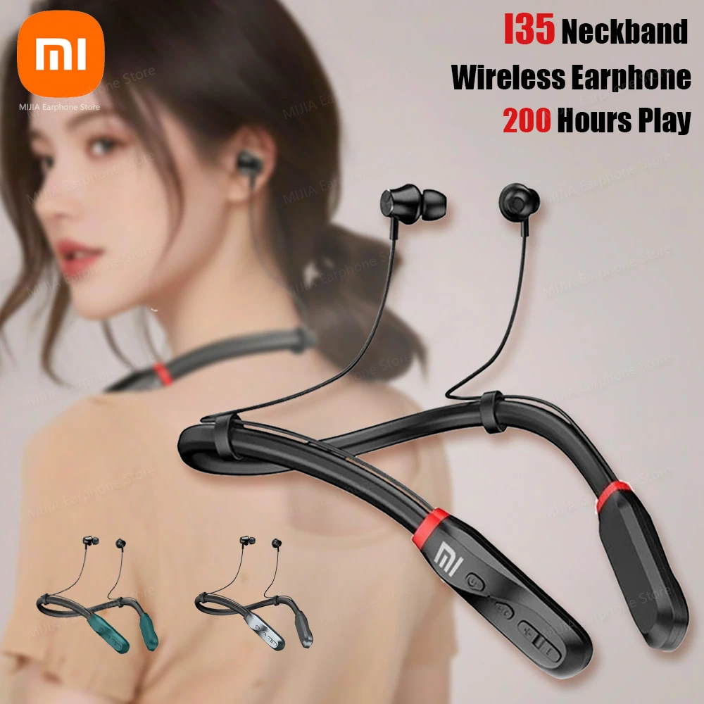 XIAOMI-auriculares-inal-mbricos-I35-con-banda-para-el-cuello-aud-fonos ...