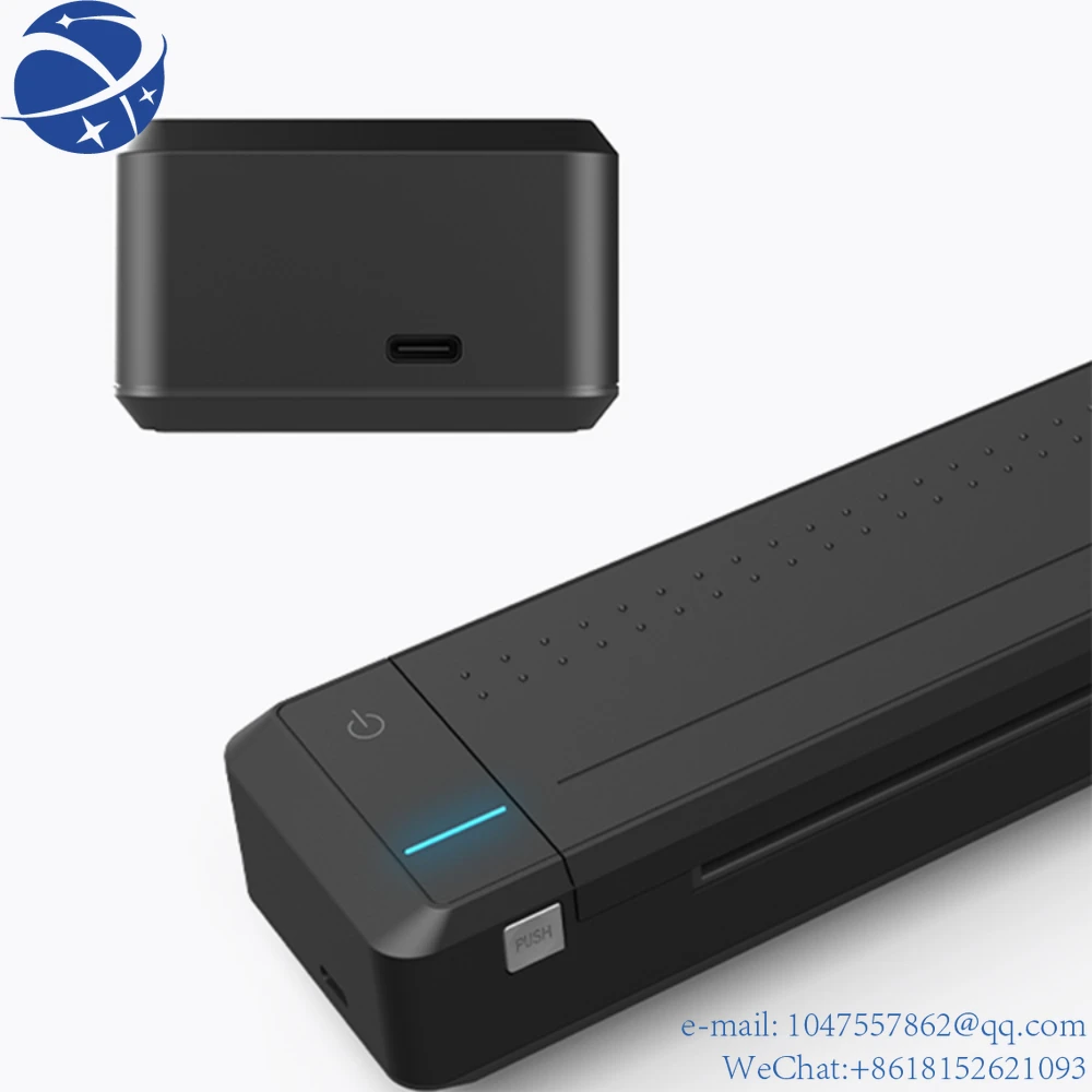 

YunYiDirect Thermal Transfer Printer Mobile Document Portable Photo Bt Wireless A4 Paper For Office Brushless electric