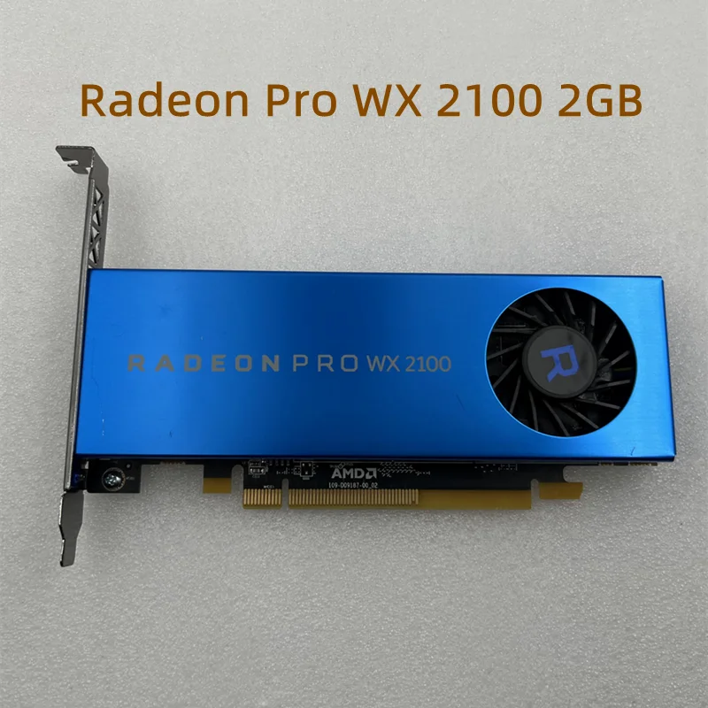 

Оригинальная профессиональная графическая карта Radeon Pro WX 2100, 2 Гб, графическая карта для моделирования, рисования, 5K, видеокарта с зажимом
