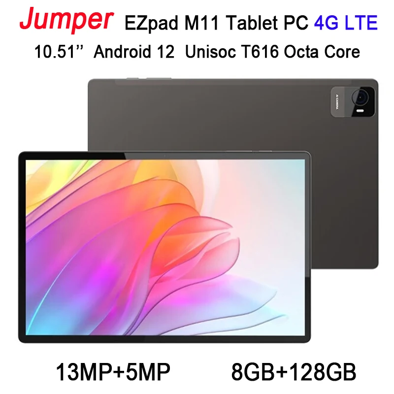 Jumper EZpad M11 タブレット PC 8GB RAM + 128GB ROM アンドロイド 12 
