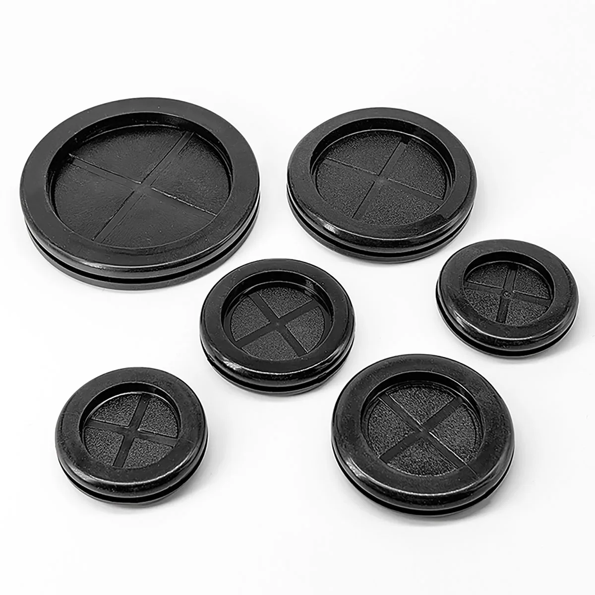 Double Side Rubber Grommet Cable Outlet Rubber Plug Panel Hole Size 16mm-100mm Cable Through Grommets