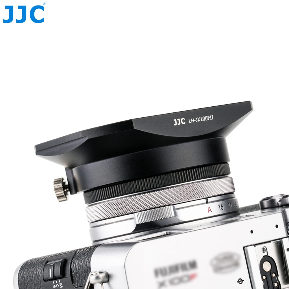 Jjc Kit Anello Adattatore Cofano Lente Quadrata In Metallo Lh-Jx100Fii Per Fujifilm X100V X70 X100 X100F Sostituisce Fujifilm Lh-X10 Ar-X100
