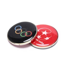 New For Table Tennis Football Matches Sports Toss Referee Side Coins  PVC Soccer Football  Pick Edge Finder Coin 1PC