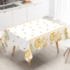 EID Mubarak Ramadan Plastic PE Tablecloth Ramadan Decor For Home 2025 Ramadan Kareem Islamic Muslim Party Eid Al Adha Gifts 6