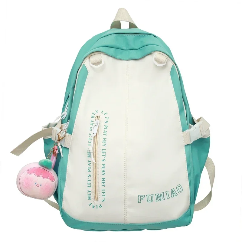 Mochila escolar ligera de lujo para niñas, mochila de cuero para mujeres, mochila de gran capacidad, bolso de mano para mujeres, bolso de computadora con retazos