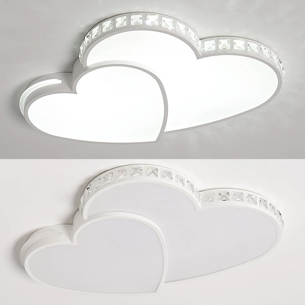 Modern Heart-Shaped LED Ceiling Light