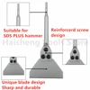 SDS Plus Floor Scraper Electric Hammer Replaceable Blade Scaling Chisel Shovel for Tile Brick Concrete Wall Removal Tools 6