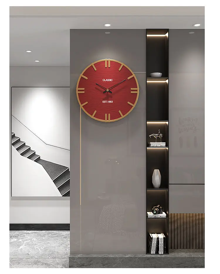 2022 New Living Room Decoration Clocks Home Decor Wall Watch Modern Light Luxury Creative Wall Clock Simple Clock