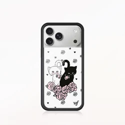 Wildflower 3D Bow Little Deer & Rabbit Cartoon Phone Case for iPhone 15 Plus (F39 - 1)